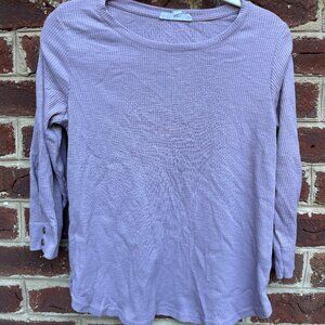 Light Purple 3/4 Sleeve Blouse